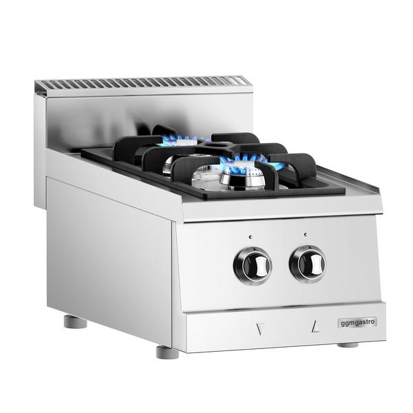 Gasfornuis tafelmodel - 400x600mm - 12,0 kW - 2 pits