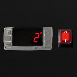 Саладетта PREMIUM - 903 мм - 2 двери - доступ к 2x GN и 3x GN 1/6 - крышка из нержавеющей стали