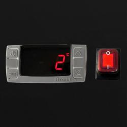 Saladette PREMIUM - 1368mm - 3 deuren - met RVS deksel voor 4x GN 1/1 - voor UK