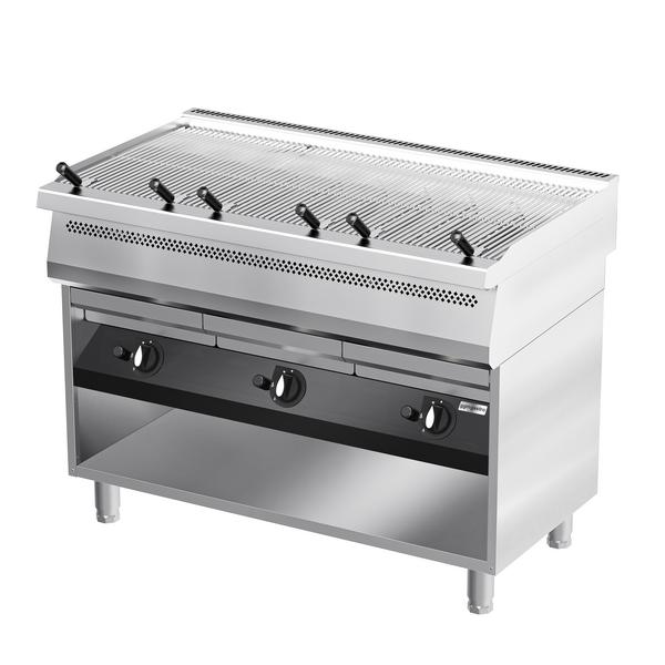 Grill de Água a Gás - 1,2 m - com placa de fritar