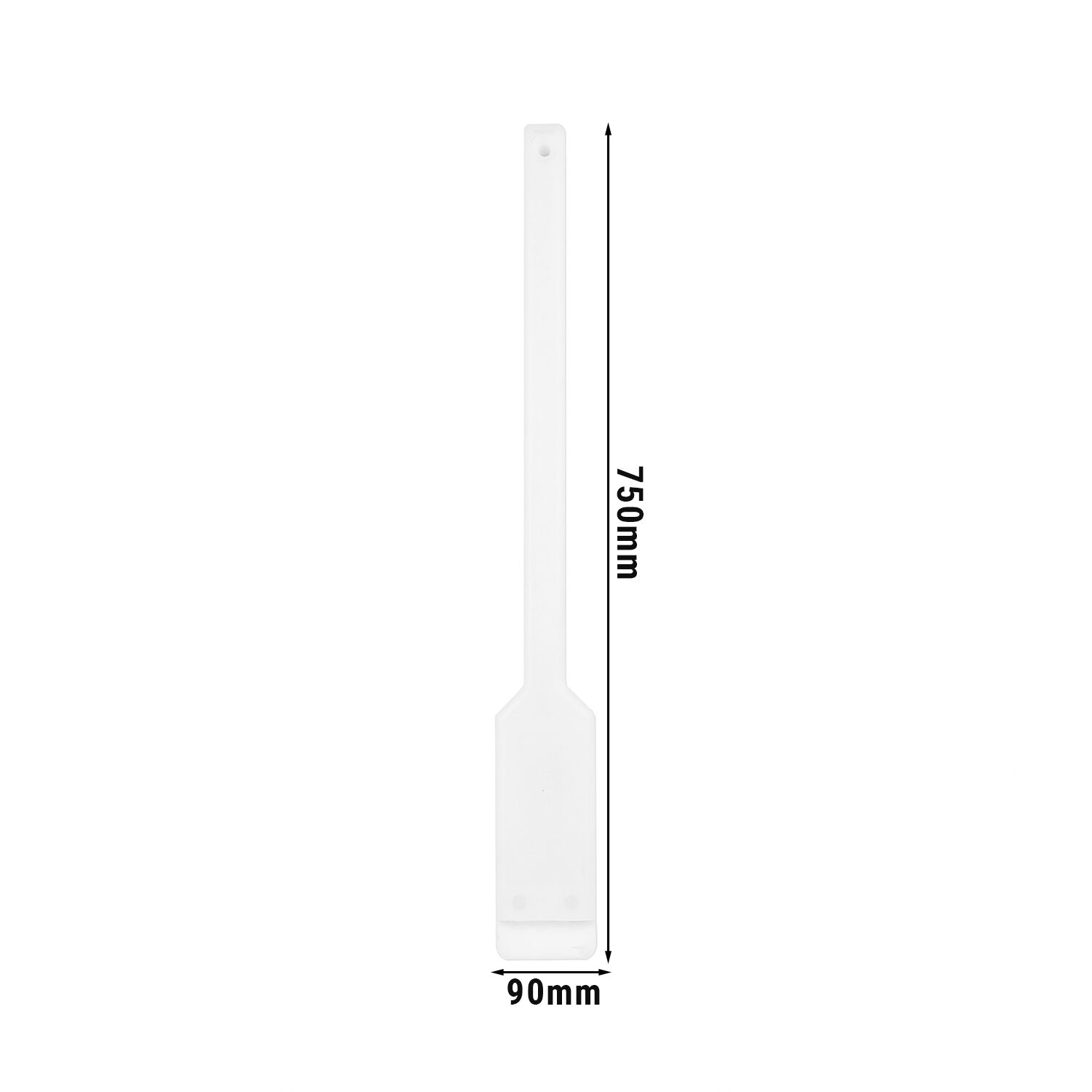 Spatule - Polyéthylène (PE) - Longueur : 750mm - Blanc