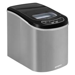 Kostkarka do lodu - wydrążony cylinder - 12 kg/24 godz. - srebrny	