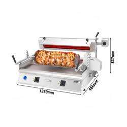 Elektrisch cag kebab machine - 9.8kW - max. 85kg - horizontaal - tafelmodel