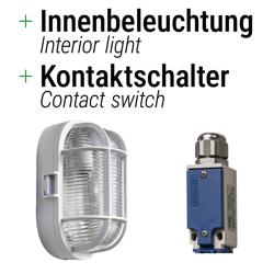RVS Wand-koelunit - maximaal voor 7,5m³