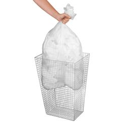 AIR-WOLF | Waste basket – Wall-Mounted - Stainless Steel - 36 L - Wall Bracket Included