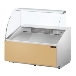 Vitrina de refrigeración - 944mm - vitrina expositora - 200 l - panel frontal beige (RAL1015)