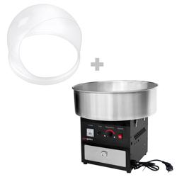 Sockervaddsmaskin - Ø 520mm - 950 watt - svart - inkl. Spottskydd