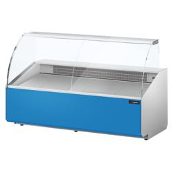 Witryna chłodnicza - 2506x979mm - 512L - front Hellblau - z 4 drzwiami - 1 półki