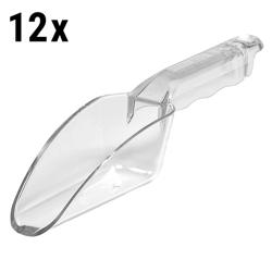 (12 bucăți) CAMBRO | CAMWEAR® - Lopată din policarbonat - 170 g - Transparentă