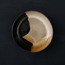 (6 Stück) AQUAREL - Teller - tief - Ø 220mm - Beige/Blau