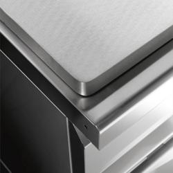 Комбінована варильна поверхня (газова плита) -  суцільна поверхня та 2 конфорки - 17,5 кВт