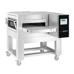 Commercial Electric conveyor oven – 60 pizzas/hour - Ø 30 cm - 500 mm belt - 14.2 kW - Digital - Stand & 4 wheels
