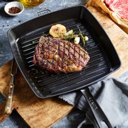 STAUB | GRILL PANS - American Grill - 300x300mm - Gjutjärn - Svart