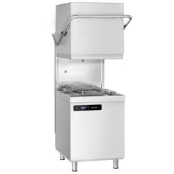 À double paroi Lave-vaisselle à capot professionnel - Électronique - 7,1kW - avec Pompes doseuses détergent & produit de rinçage + pompe de vidange