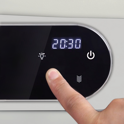 Planetarni mikser - 20 litara - 1,1 kW - Sa zaslonom, osvjetljenjem & 3 nastavka za miješanje - Svijetla slonovača