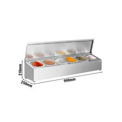 Baharat rafı - 6x GN 1/6