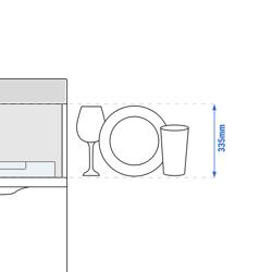 Underbänksdiskmaskin - Touchdisplay - 3,6 kW - med disk-, torkmedels- och tömningspump