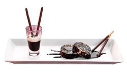 (6 ks) MAYA - Servírovací deska - Porcelán - 330x180 mm - Bílá