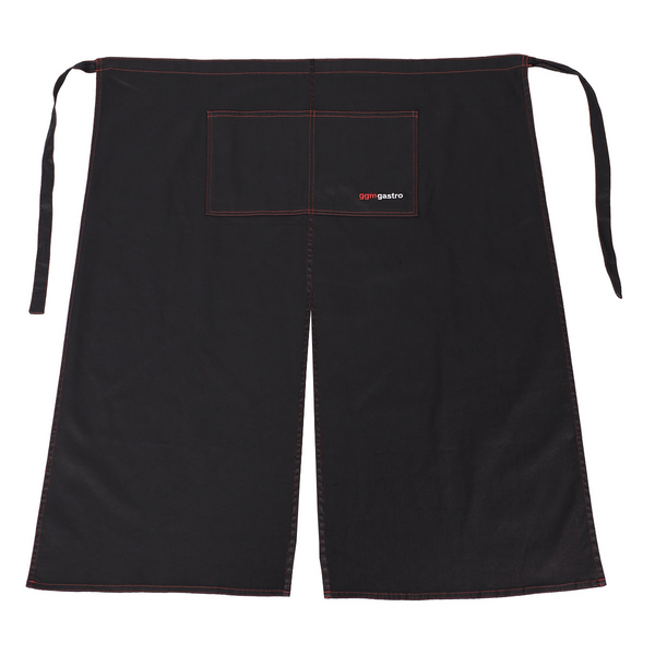 (2 bucăți) Șorț Bistro - Lung - Denim Look-Black
