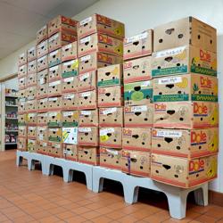 CAMBRO | S sorozat - Nagy teherbírású csapágyazott talp - hornyolt felülettel - szürke pettyezett