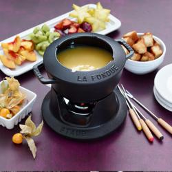 STAUB | SPECIALITIES - Fondue set - Ø 160 mm - Lijevano željezo - Crna boja 