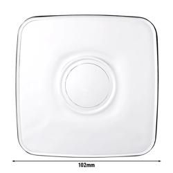 (72 pcs) AQUA - Tea saucers - 102x102mm