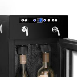 Distributeur de vin au verre Professionnel - 1 zone de température - réfrigéré - pour 2 bouteilles