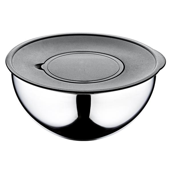 9-piece stainless steel bowl set - Ø 160, 200, 240mm - incl. grater and storage lid
