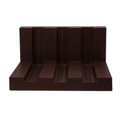 Soporte para tablas de cortar - 300x260x160mm - Polietileno - Marrón