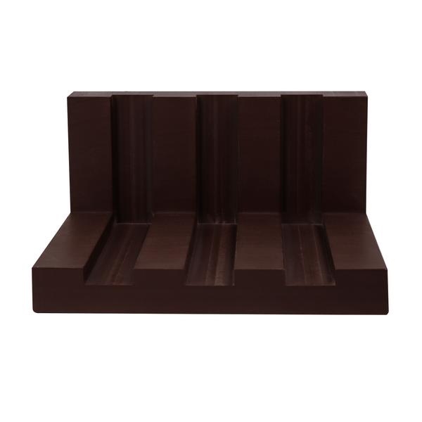 Chopping Board Rack for 40mm Boards - 3 Slots - Polyethylene - Brown