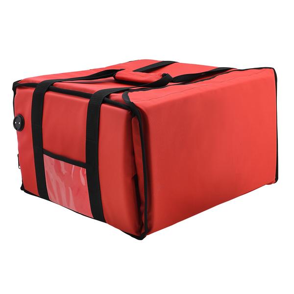Sac à pizza / Sac isotherme - pour 4 boîtes à pizza 35x35cm - Rouge
