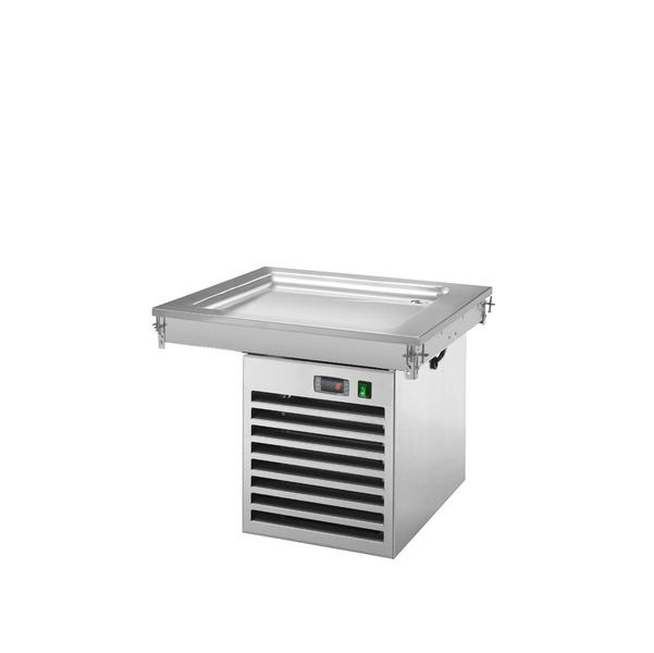 Mesa refrigerada de encastre - 800mm - +2 a +8°C - 2x GN 1/1 - 350W