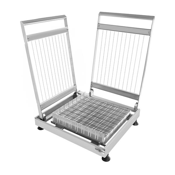 Cuțit tăiat praline - tip chitară - Distanță sârmă: 15, 22,5 & 30 mm - dublă (două direcții) - incl. 3 cadru tăietor ciocolată