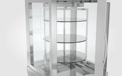 Panorama-koelvitrine - voor kaas - 430 liter - 670mm - 1-deurs - met 7 draaiplateaus - NL