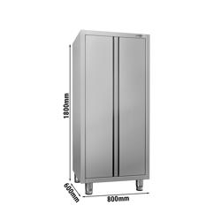 RVS hoge kast AISI 304 ECO - 800x600mm - 2 draaideuren - hoogte: 1800mm