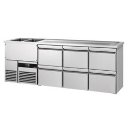 Barkoelkast PREMIUM - 2500x700mm - 6 laden