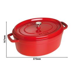 STAUB | LA COCOTTE - Cocotte - oval - 310mm - ferro fundido - vermelho cereja