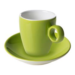 (6 pcs) BART COLOUR CAFE - Espresso saucers - Ø110mm - Lime