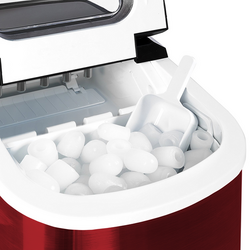 Machine à glaçons - Cylindre creux - 12 kg/24 h - Rouge