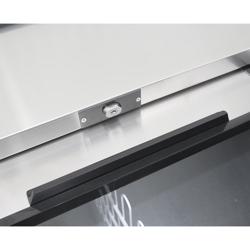 Flessenkoeler bovenlader - zwart - 212L