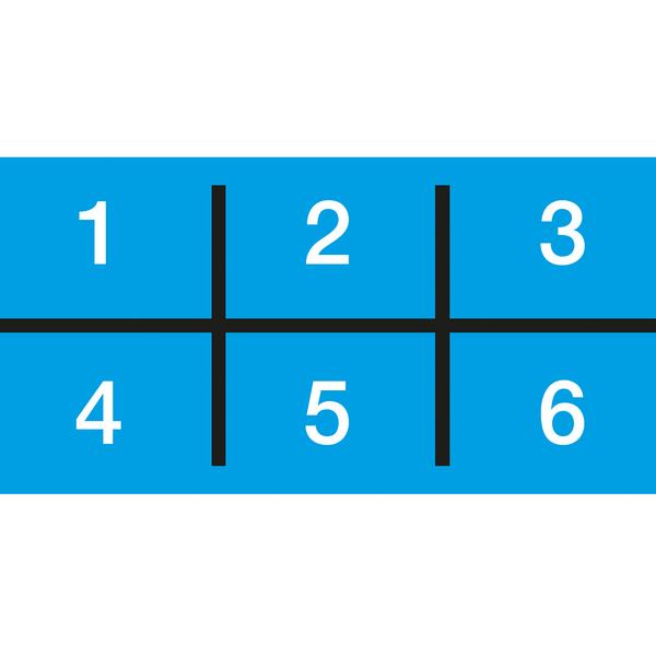 Plastová přepážka na stůl - plexisklo - 1800x600 mm - sada pro 6 pracovišť