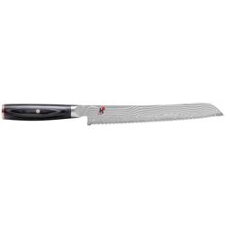 MIYABI | 5000 FC-D Bread Knife – 240 mm blade - serrated edge - FC61 steel - 48-layer Damascus - for crusty loaves & melons