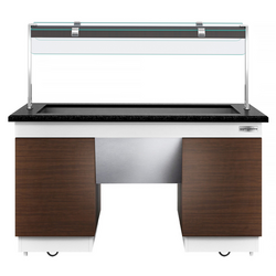 Буфетная Станция DUBLIN -1600мм - с Водяной  баней  (Bain-marie)  - для 4x GN 1/1