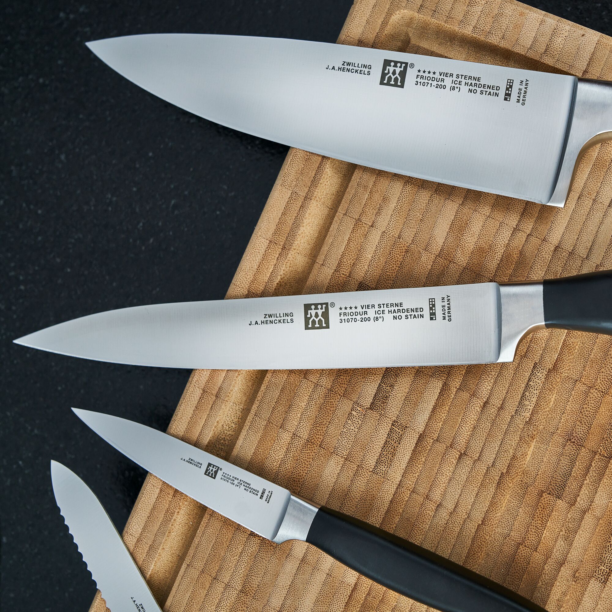 ZWILLING | VIER STERNE SharpBlock - Bloc de couteaux auto-aiguisant - 7 pièces - Marron