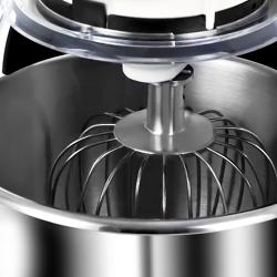 Επαγγελματικό μίξερ ζαχαροπλαστικής - 12 l - 880 W - με 3 εξαρτήματα (γάντζος, σύρμα, φτυάρι) - με ψηφιακή οθόνη & φωτισμό LED - ανοιχτό ελεφαντόδοντο
