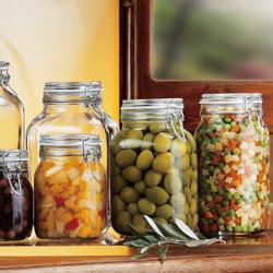 (6 pcs) Bormioli Rocco | Clip Top Preserve Jar - DUBLIN - 750ml - with Clip Top Lid