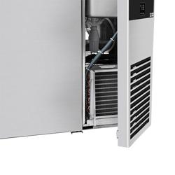 Refrigerated Beer Counter 1 Door + 2 Drawers, 1 Right Sink PREMIUM – 1550×700×960 mm - 50 L keg/door - Racks not included - Stainless Steel - R290