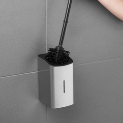 AIR-WOLF | WC borstelhouder - open top - Roestvrij staal Mat zwart