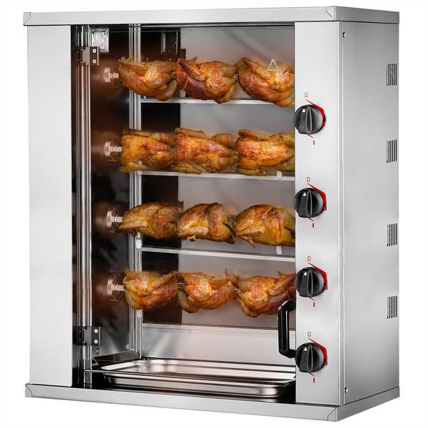 گریل کوچک برقی مرغ - همراه 4 سیخ برای 12 مرغ - 8.8 کیلووات