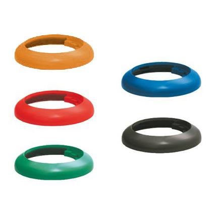 (5 قطع) حلقات ملونة - للقوارير القابلة للضغط والتوزيع - لترميز سهل وإنشاء نظام تمييز عملي - للاستخدام في مطابخ تجارية - 7.5 - 10 - 15 - 22.5 - 30 ml